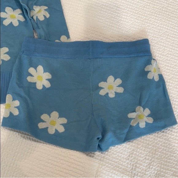 Beach Riot Sky Blue and Cream Knit Top - Picture 6 of 11